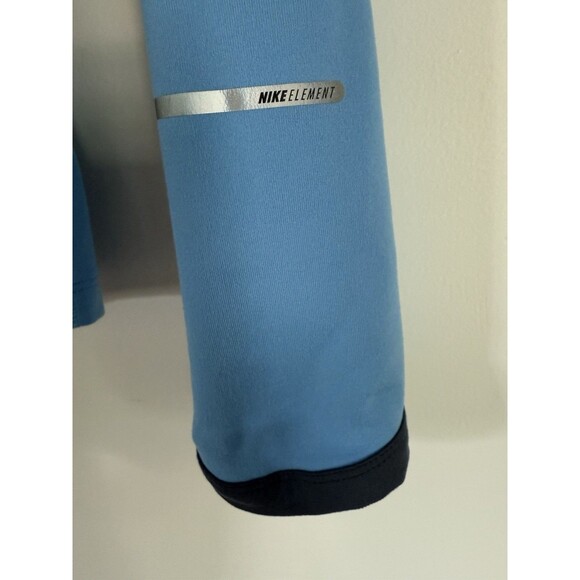 Nike Dri Fit Athletic Pullover 1/4 Zip Turquoise Women’s Medium Thumb holes.Sz M - Picture 4 of 5